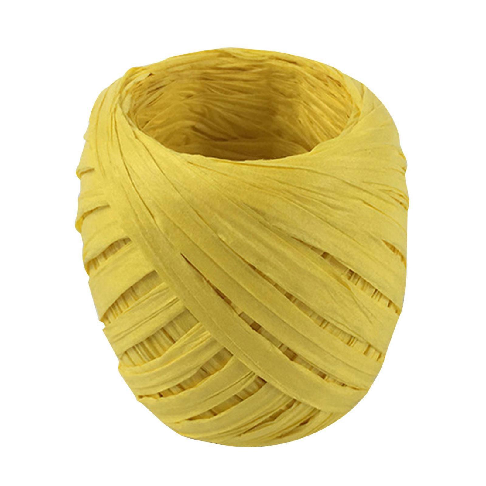 Raffia String, 20m Raffia Ribbon for Wrapping Packing Birthday Gift Hamper & Box