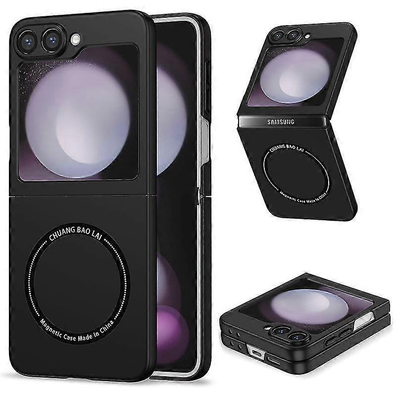 Magsafe Silicone Shockproof Case for Samsung Galaxy Z Flip 6 with Built-in Magnet Circle Cover