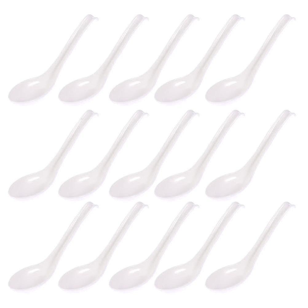 15pcs Melamine Long Handle Plastic Spoon Small Soup Spoon Cooking Utensils
