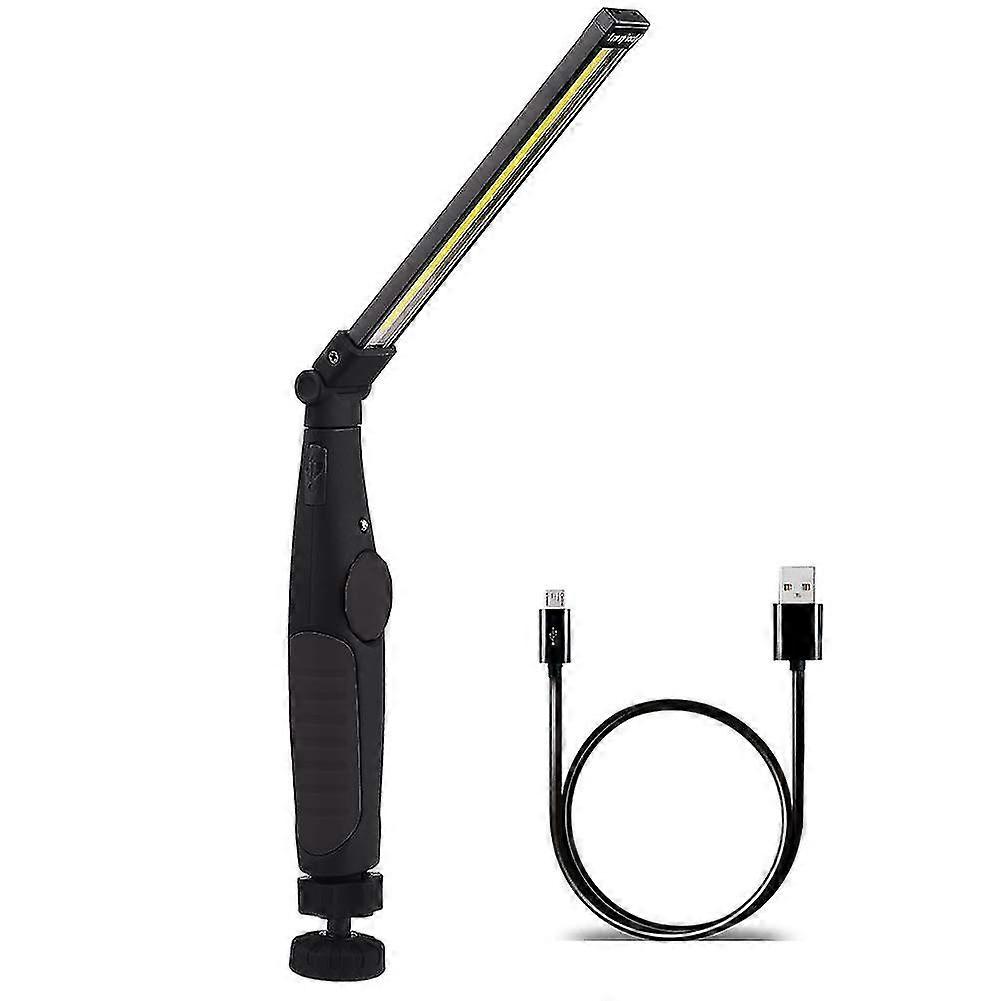 Rechargeable Led Work Light With 180 Degree Foldable Magnetic And Usb Rotation, Rechargeable Led Inspection Light, Home, Workshop, Camping, Hiking, In