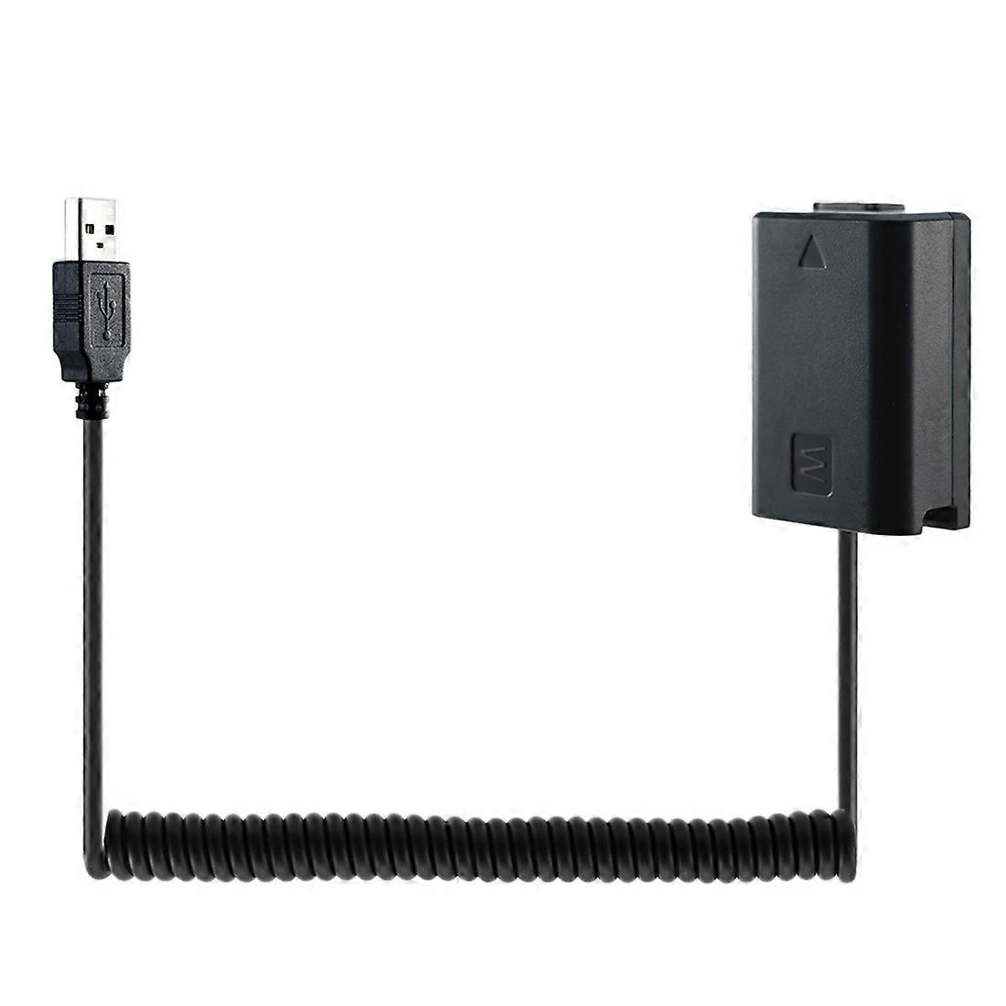USB Charging Cable NP-FW50 Dummy Battery Spring Wire for A7 A7R A7S A7M A7II A7S2 A7M2 A7R2 A6500 A