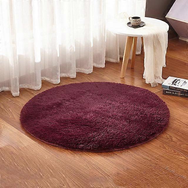 white color Round Rug Carpet Living Room Carpet Kids Room Rugs Soft and Fluffy Warm, custom size, diameter