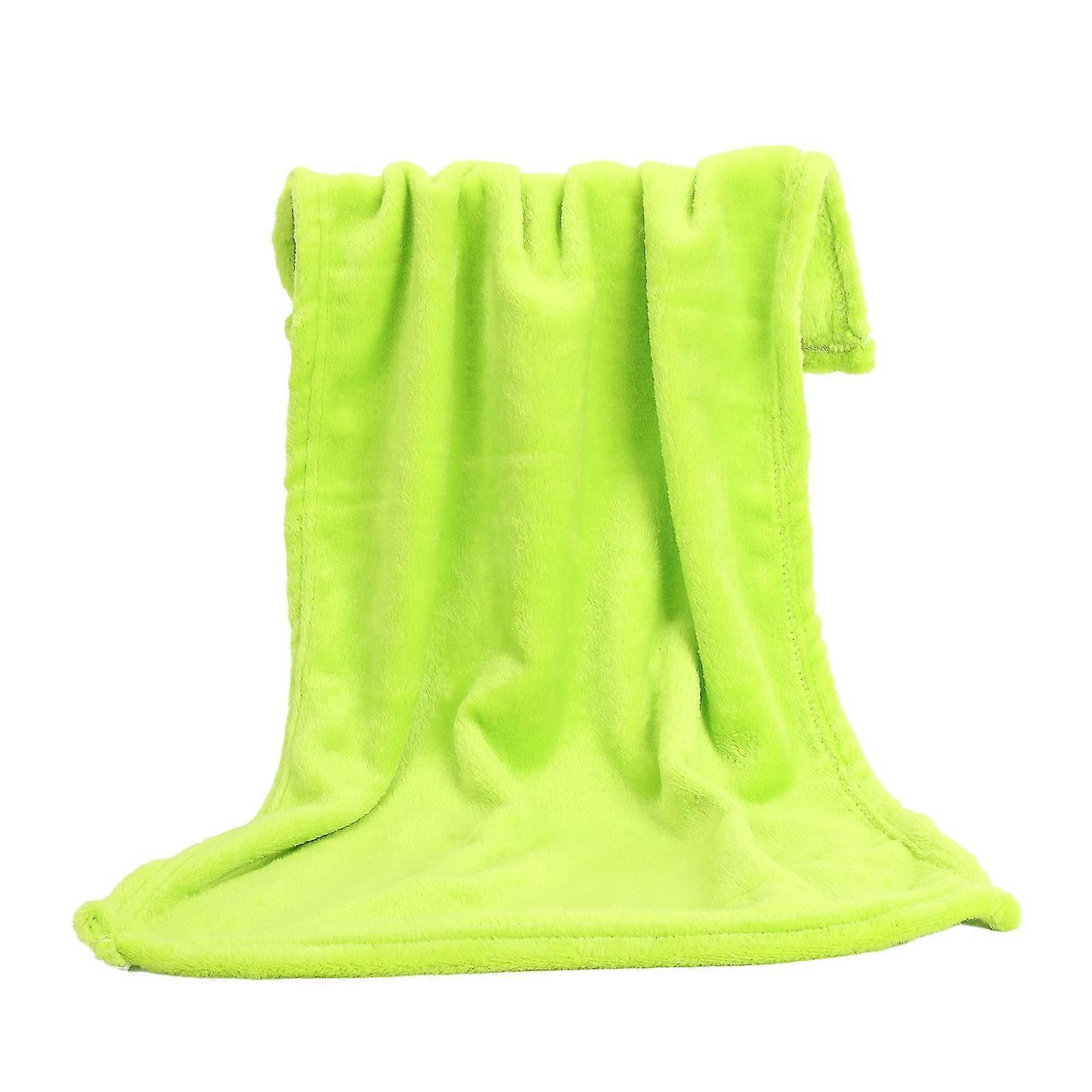 Coral Fleece Blankets Super Soft Shaggy Universal Solid-color Fleece Blankets For Sofa Qinhai