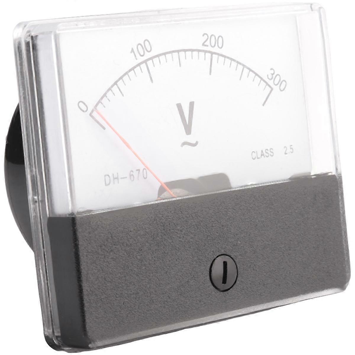 Rechteck AC 0-300 V Messgerät Analog Spannung Panel Meter Voltmeter DH670