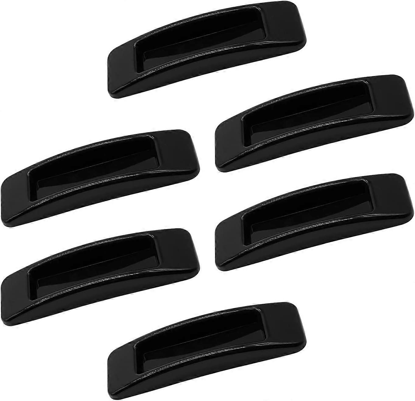 MUJIXI 6 Pack Self-adhesive Safety Handles for Sliding Door, Easy to Open, Instant Pull, Drawer Handle, Self-Stick Handle for Plastic Kitchen Cabinets