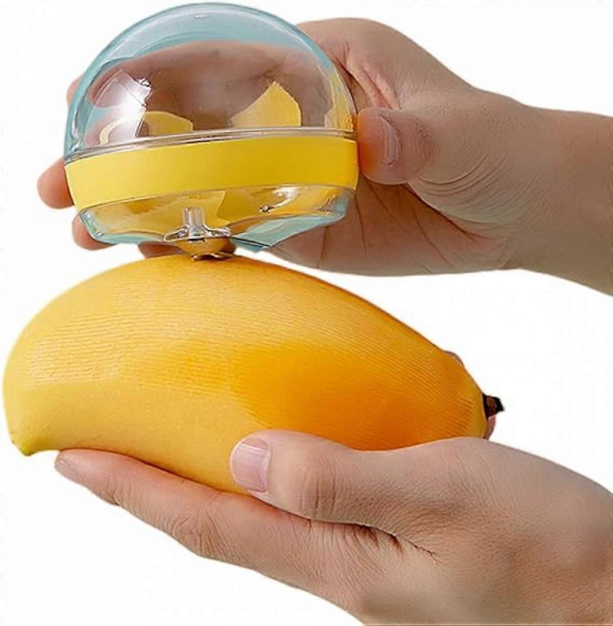 Creative Storage Peeler,Stainless Steel Fruit Peeler,Multi-Function Potato Peeler Peel,Potato, Vegetable, Apple Peelers for Kitchen (Yellow)