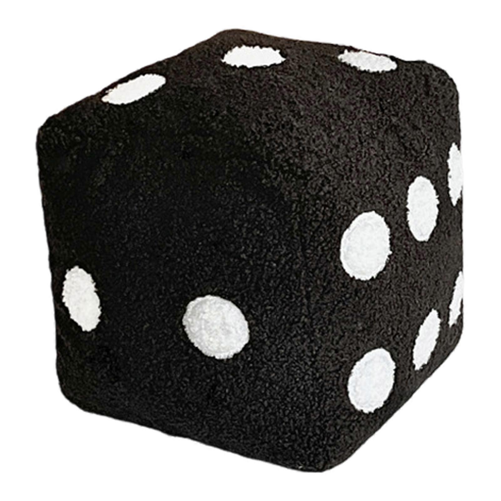 Dice Pillow Simulation Dice Plush Pillow Cubic Cube Plush Cushion Stuffed Sofa Back Support Cushion Office Car Bedroom Decor Pillow
