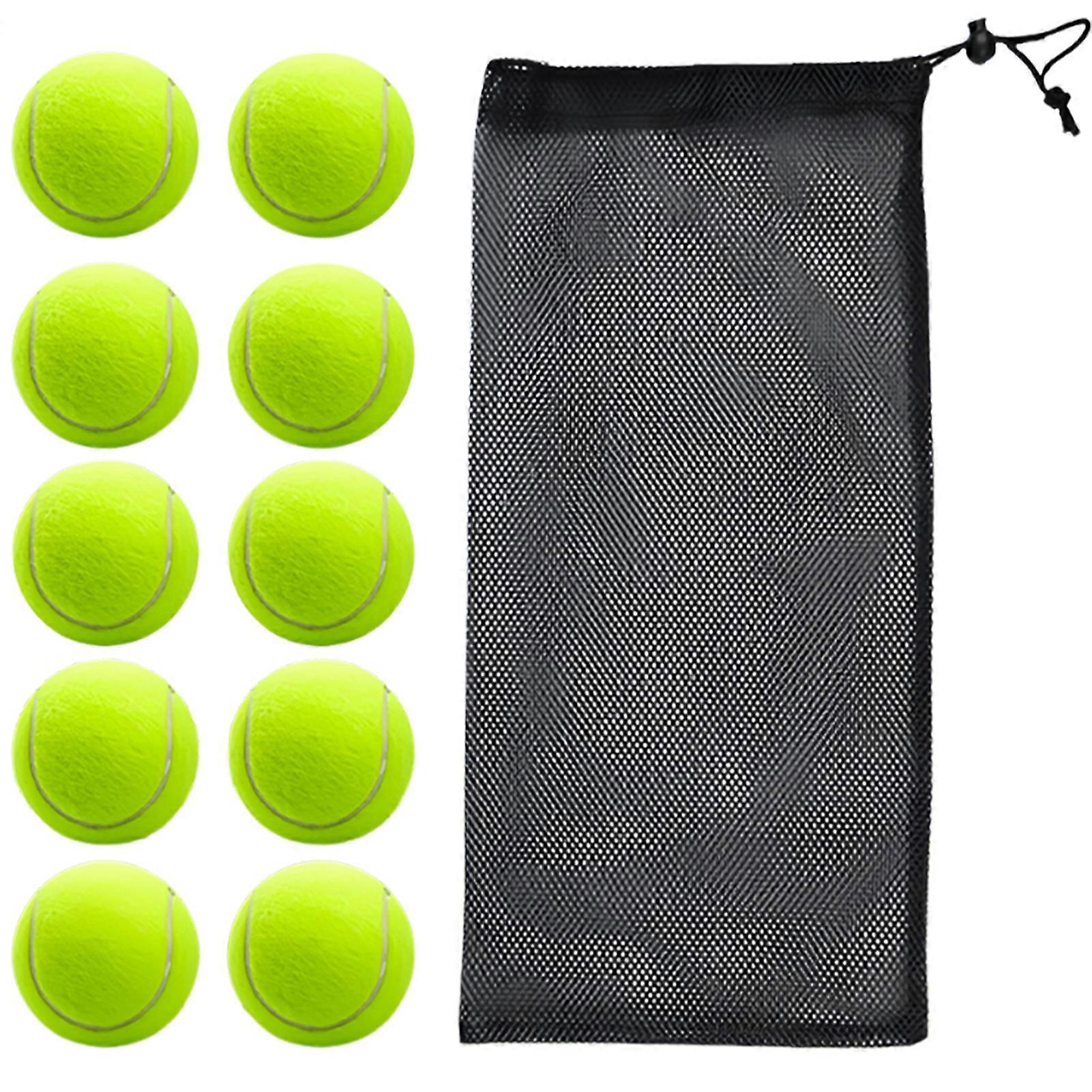10Pcs Colorful Tennis Ball Lightweight Practice Tennis Ball for Beginners Competition