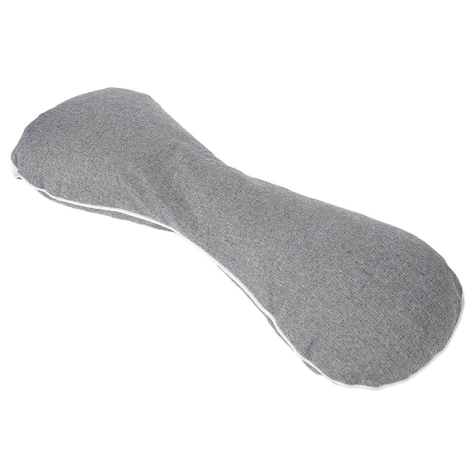 Wormwood Filling Roll Pillow Pressure Relief Reduce Anxiety Detachable Wormwood Cervical Neck Pillow Grey