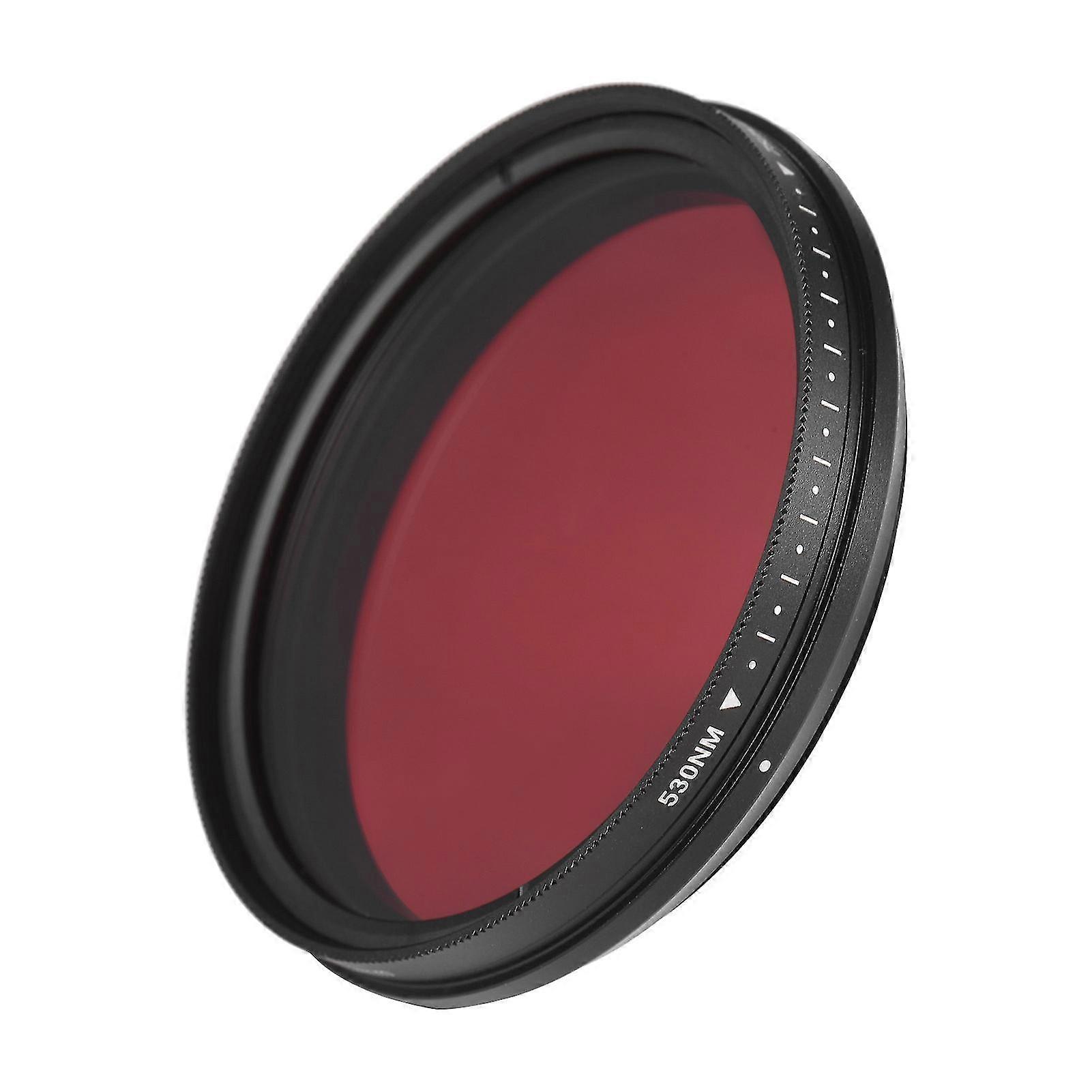 62mm Adjustable Infrared Filter Ir Pass X-ray Lens Filter Variable From 530nm To 750nm Compatible With Canon Nikon Sony Dslr Camera