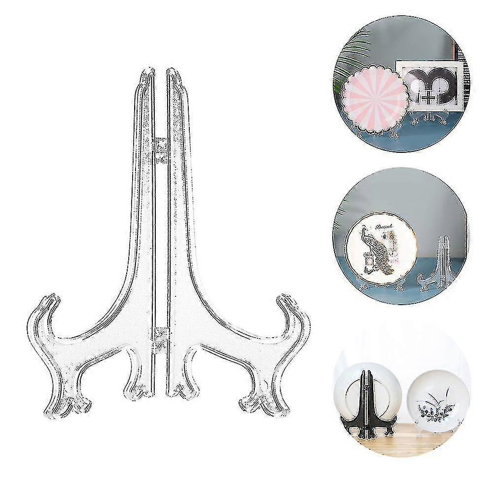 20pcs Plastic Easel Plate Stands Holder Picture Easel Mini Easel Stands