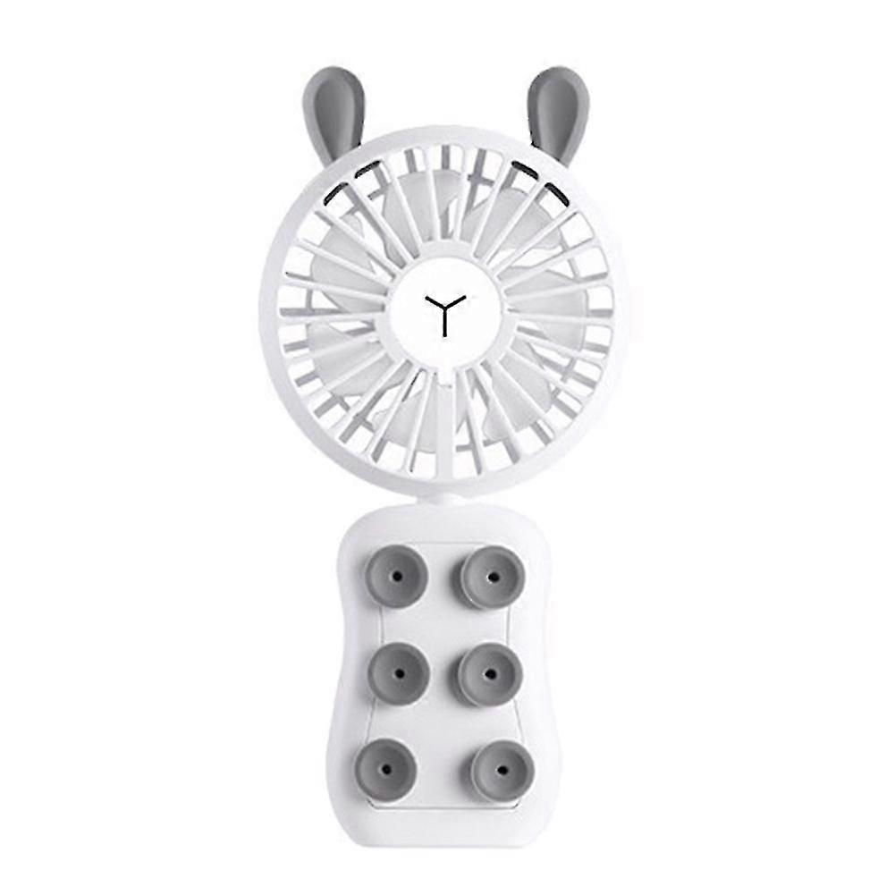 Mini Usb Game Fan Suction Cup Phone Bracket Cooler With Night Light Usb Charging Folding Fan