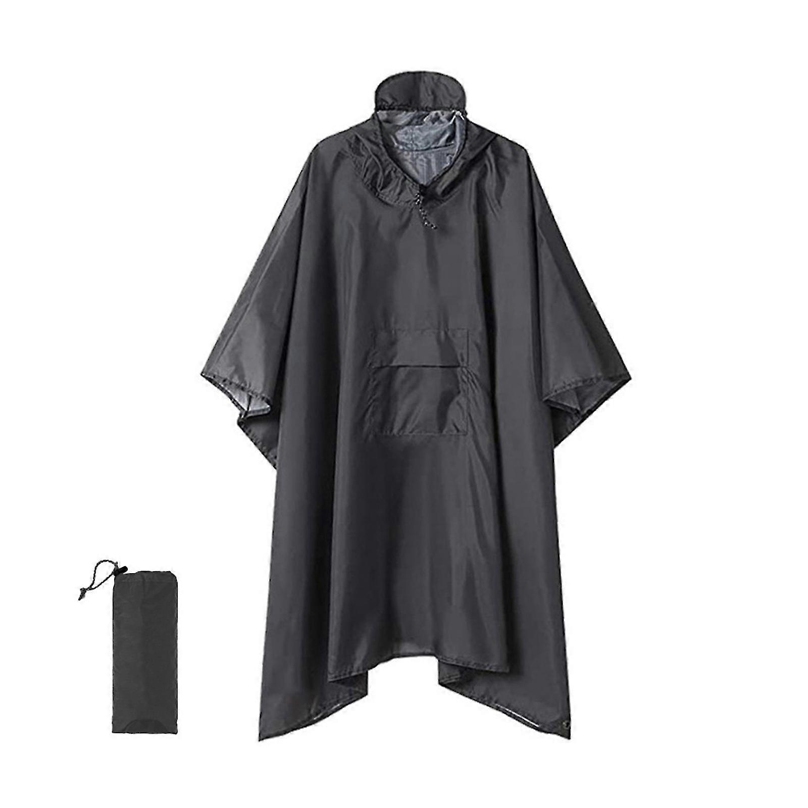 Regencape 3 in 1 Regenponcho Multifunktionaler Regenmantel Poncho Regenponcho Erwachsene Wasserdicht Wiederverwendbar