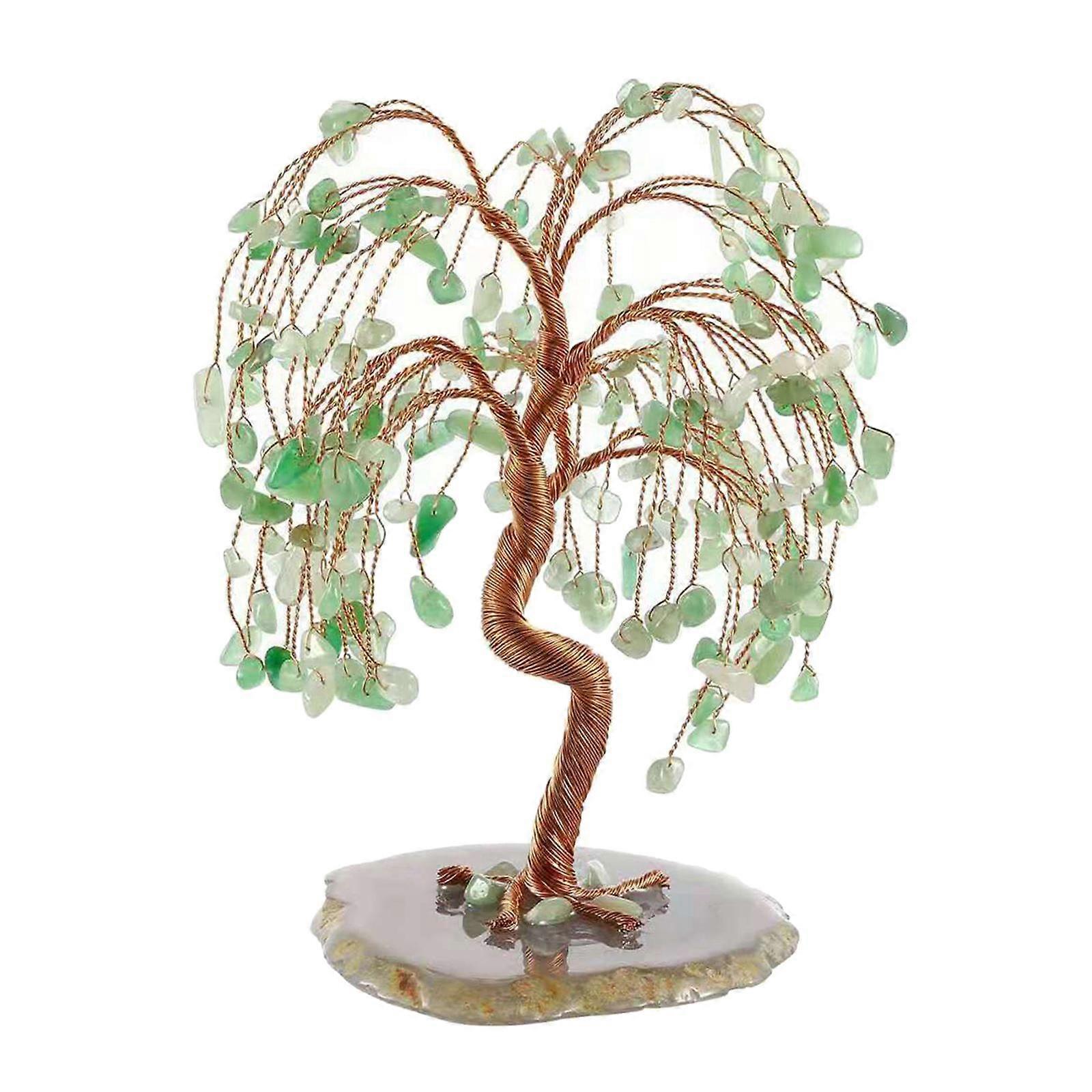 Crystal Money Tree Bonsai Gemstone Stone Statue