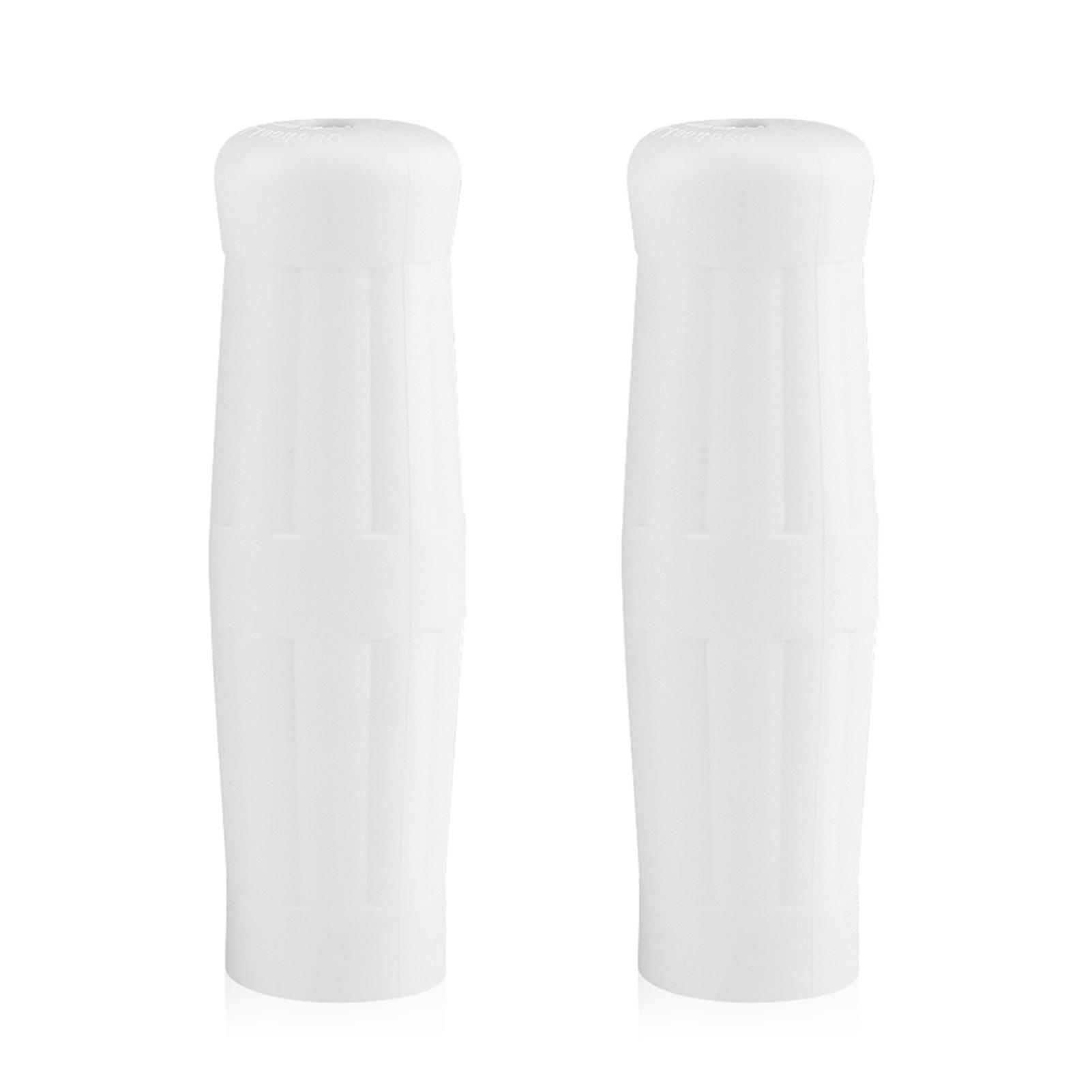 1ペア 1インチ-7/8インチ ユニバーサル オートバイ バイク ヴィンテージ クラシック ハンドルバー ハンドグリップ バー ホワイト