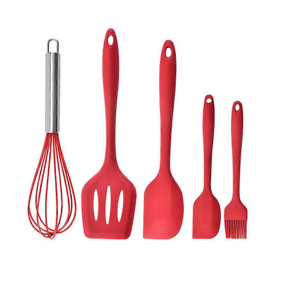 Silicone oil brush scraper leaking shovel egg beater five-piece set