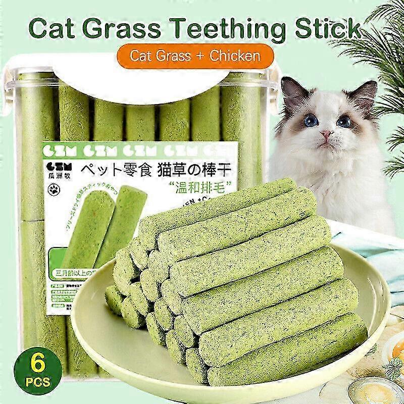 Berdexa Cat Grass Teething Sticks,Berdexa Cat Grass Feeding Stick,for Indoor Cat