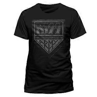 Kiss Army Distressed Logo Gene Simmons Rock Official Tee T-Shirt Mens