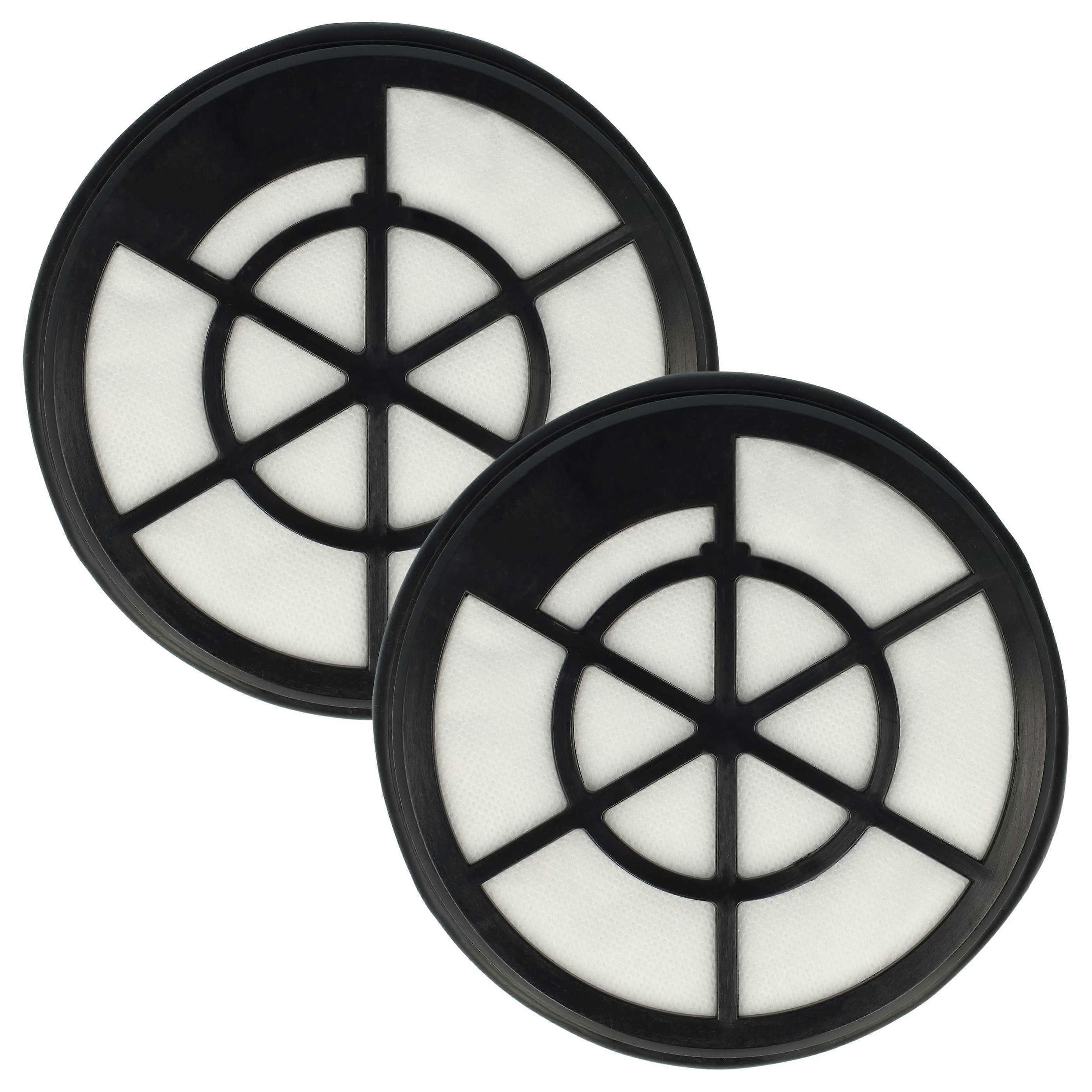 vhbw 2x Stofzuigerfilter compatibel met Bosch BGC05A320/03, BGC05A320/01, BGC05A220A/03, BGC05A220A/02 Stofzuiger - Uitlaatfilter Zwart Wit