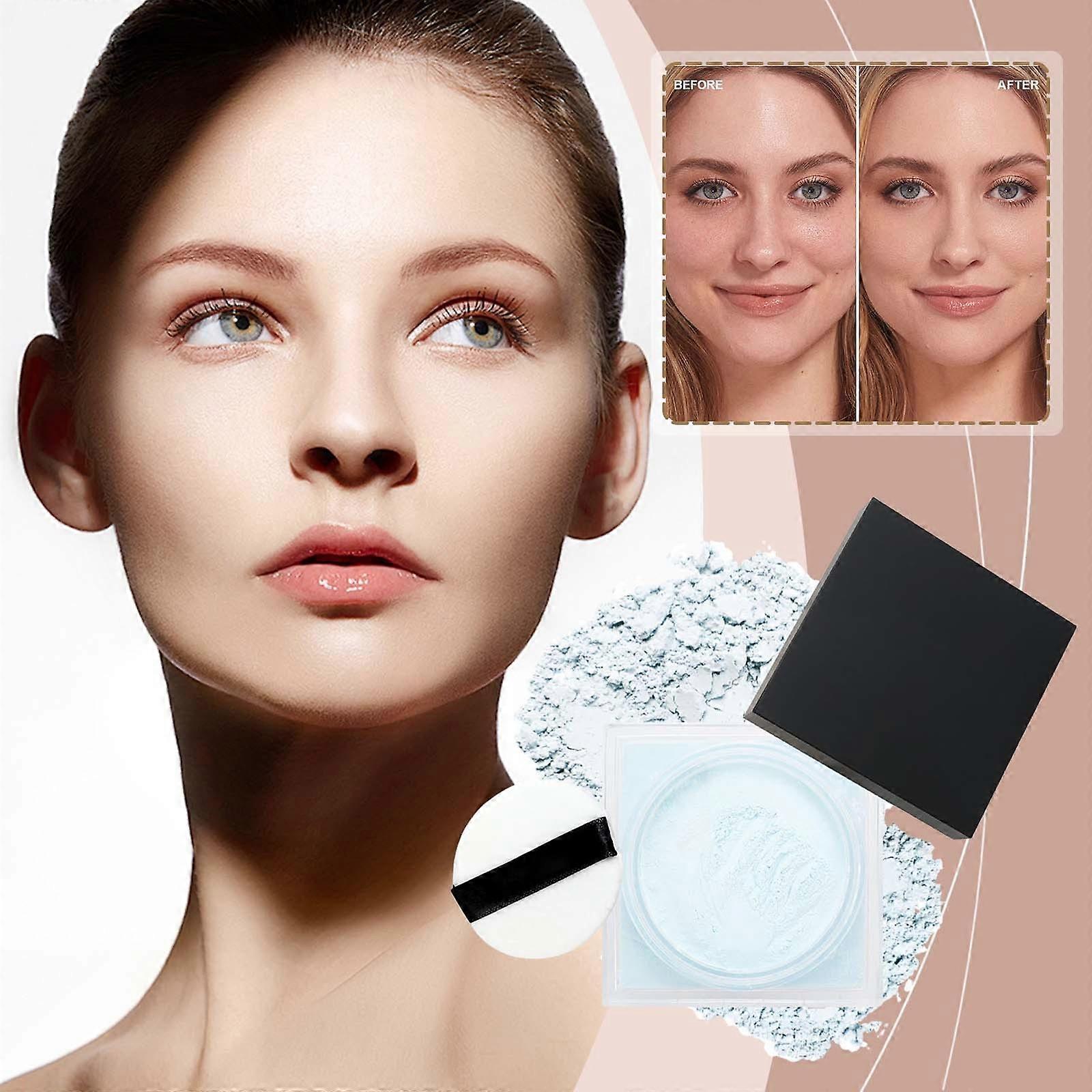 Poudre de maquillage Imperméabilisant Contrôle du sébum Maquillage longue durée Poudre non cardique Éclaircit Correcteur Poudre de maquillage