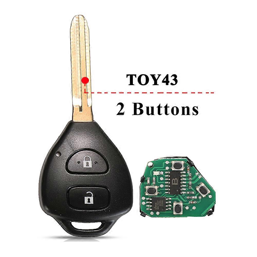 Remote Key 2/3 Buttons 433MHz 4D67 / G Chip for Toyota Corolla Avensis Yaris Verso Auris Fob 26041-11H29 89071-0F060