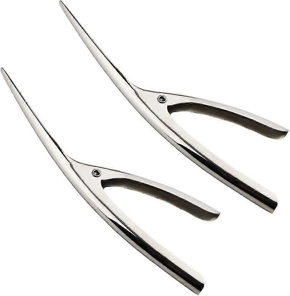 2 Pcs Stainless Steel Shrimp Peeler