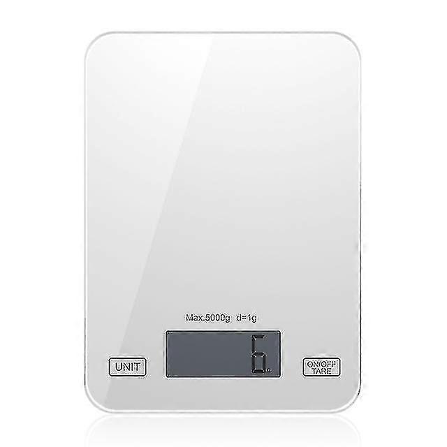 Digital Kitchen Scale Food Scale 11lbs/5kg - Slim-white