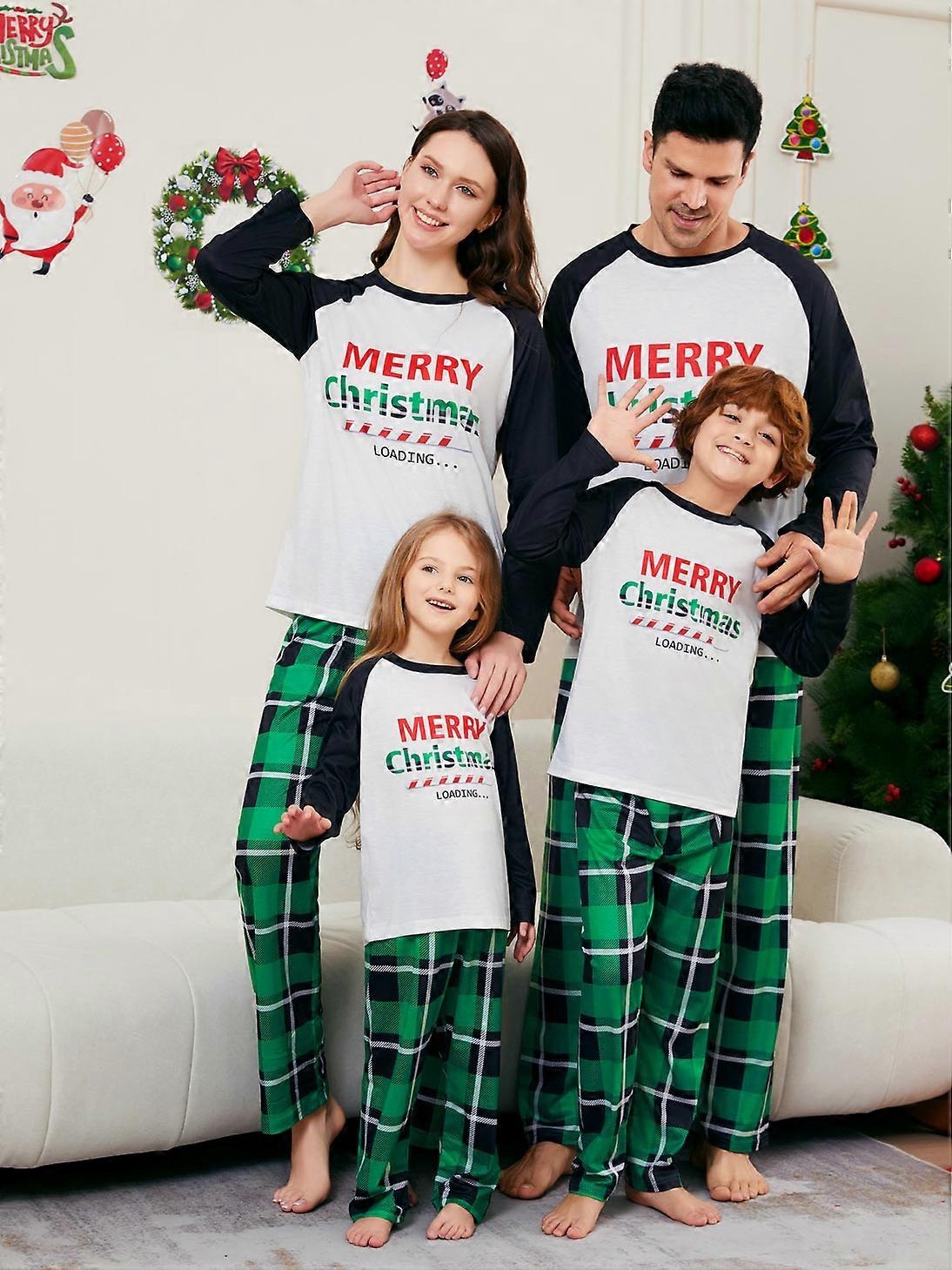 Pijamas de Natal Famílias Conjunto de Pijama de Natal Conjunto de Pijama para Famílias-Estilo66AD