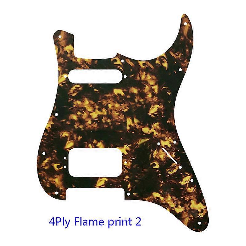 XinYue Custom Guitar Parts -For 72'11 Screw Hole Standard St Deluxe Humbucker Hs Guitar Pickguard Scratch Plate No Control Knob
