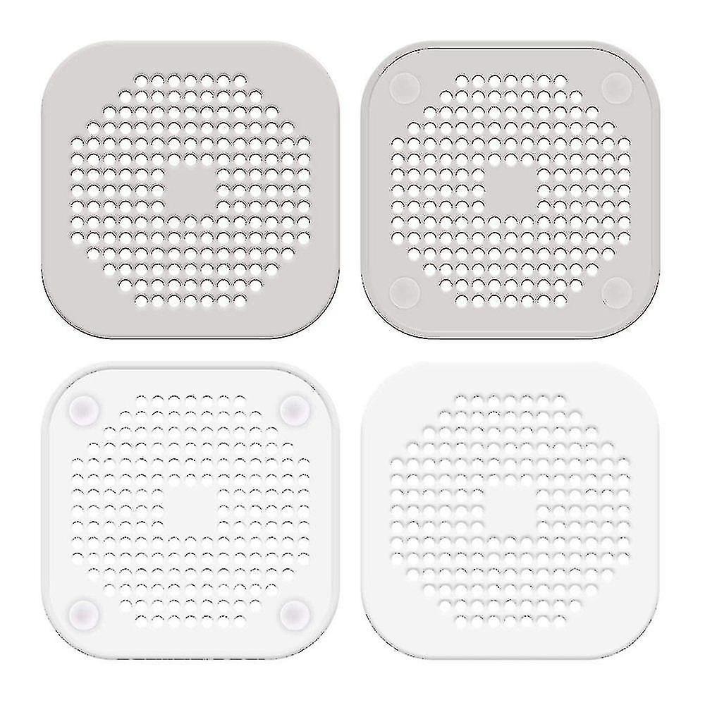Eine Packung mit 4 Küchenspülen Filterschirme Kieselgel (weiß, grau)