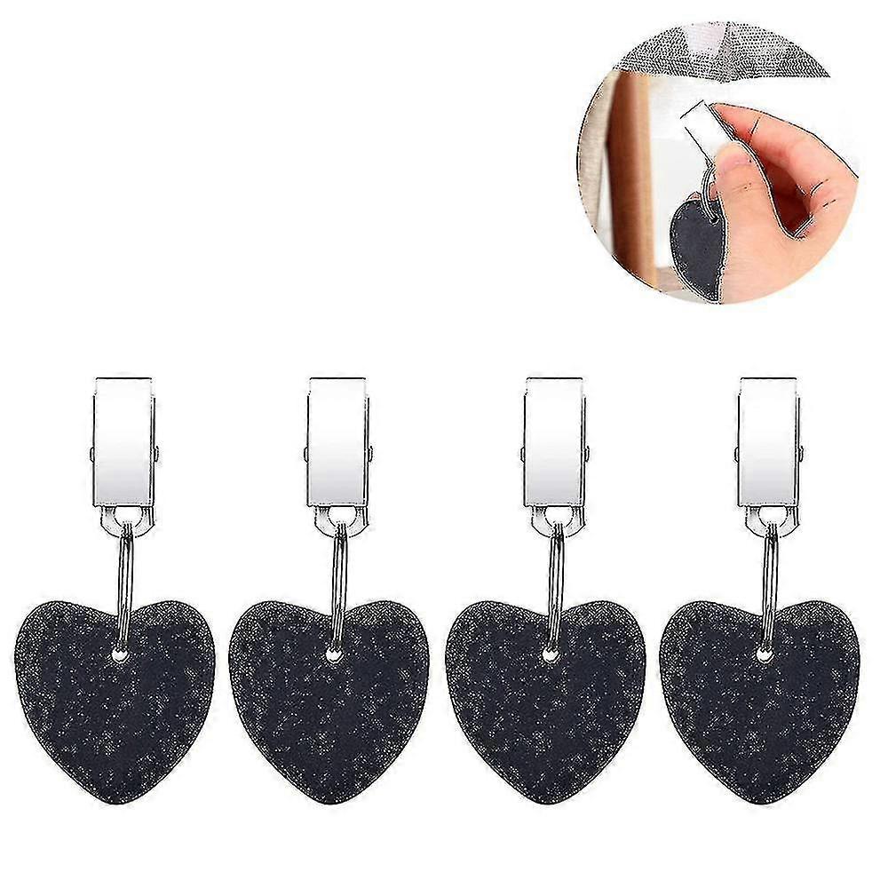 4 Packs Tablecloth Weights Hangers Heart Shape Table Cloth Clips