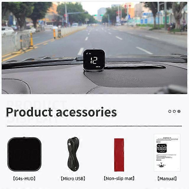 G4 Head Up Display LED Auto Speedometer Smart Digital Alarm Reminder GPS HUD Car Accessories for All Car