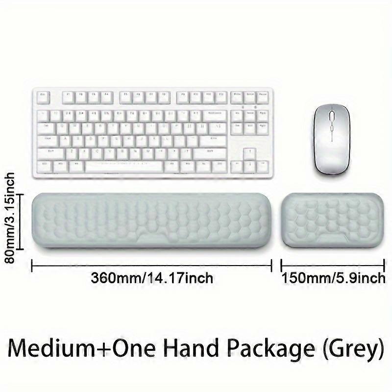 Computer Keyboard Wrist Rest And Mouse Wrist Rest Two-Piece Set, Mouse Pad With Wrist Rest, Keyboard Wrist Rest, Mouse Wrist Rest, Ergonomic Memory Fo