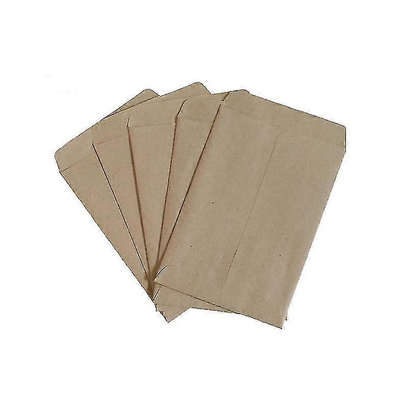 100pcs Kraft Small Coin Envelopes Kraft Packets Envelopes For Garden, Office Or Wedding Gift