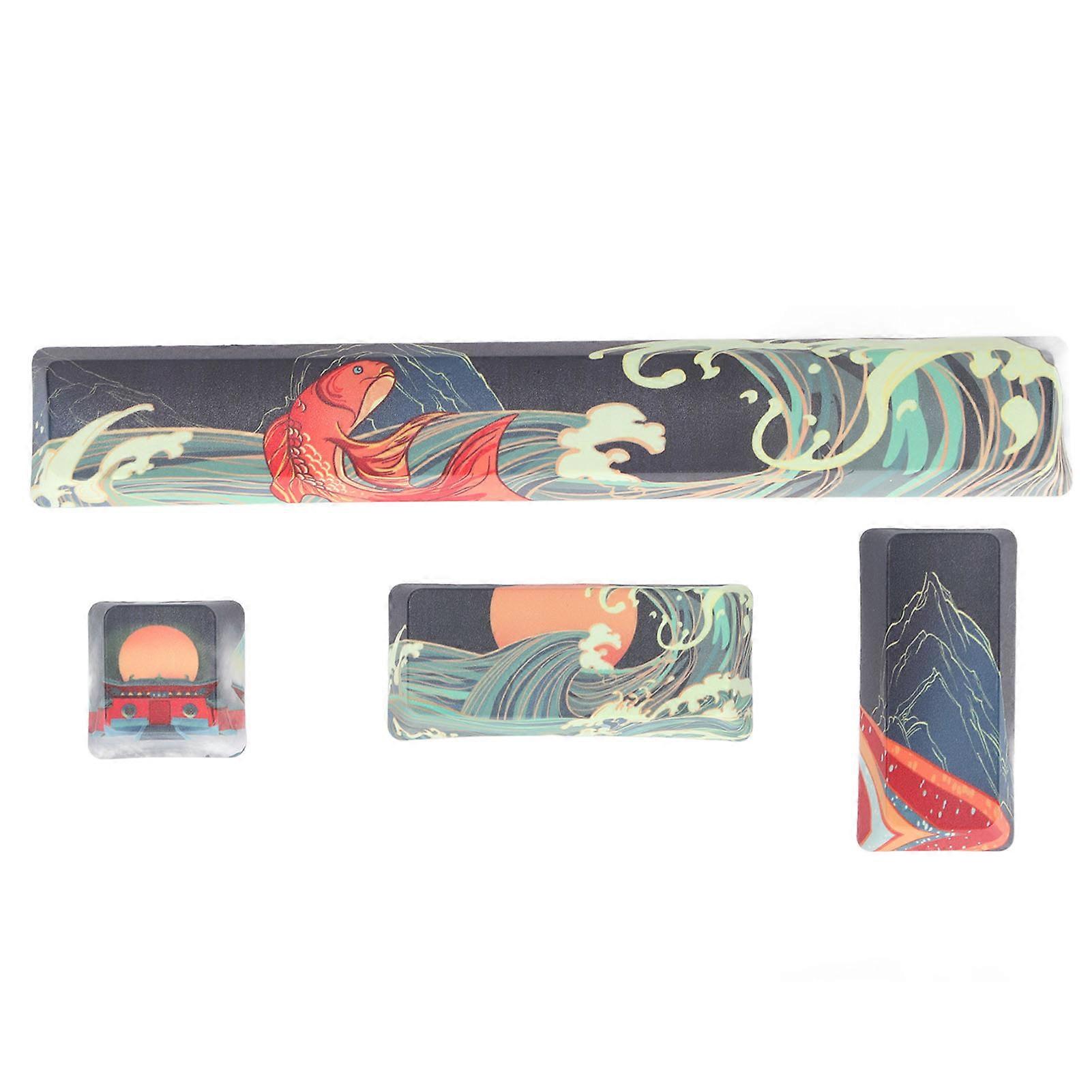 DIY Mechanical Keyboard Custom PBT Keycaps in Bright Colors for Space ESC Enter Numpad Enter