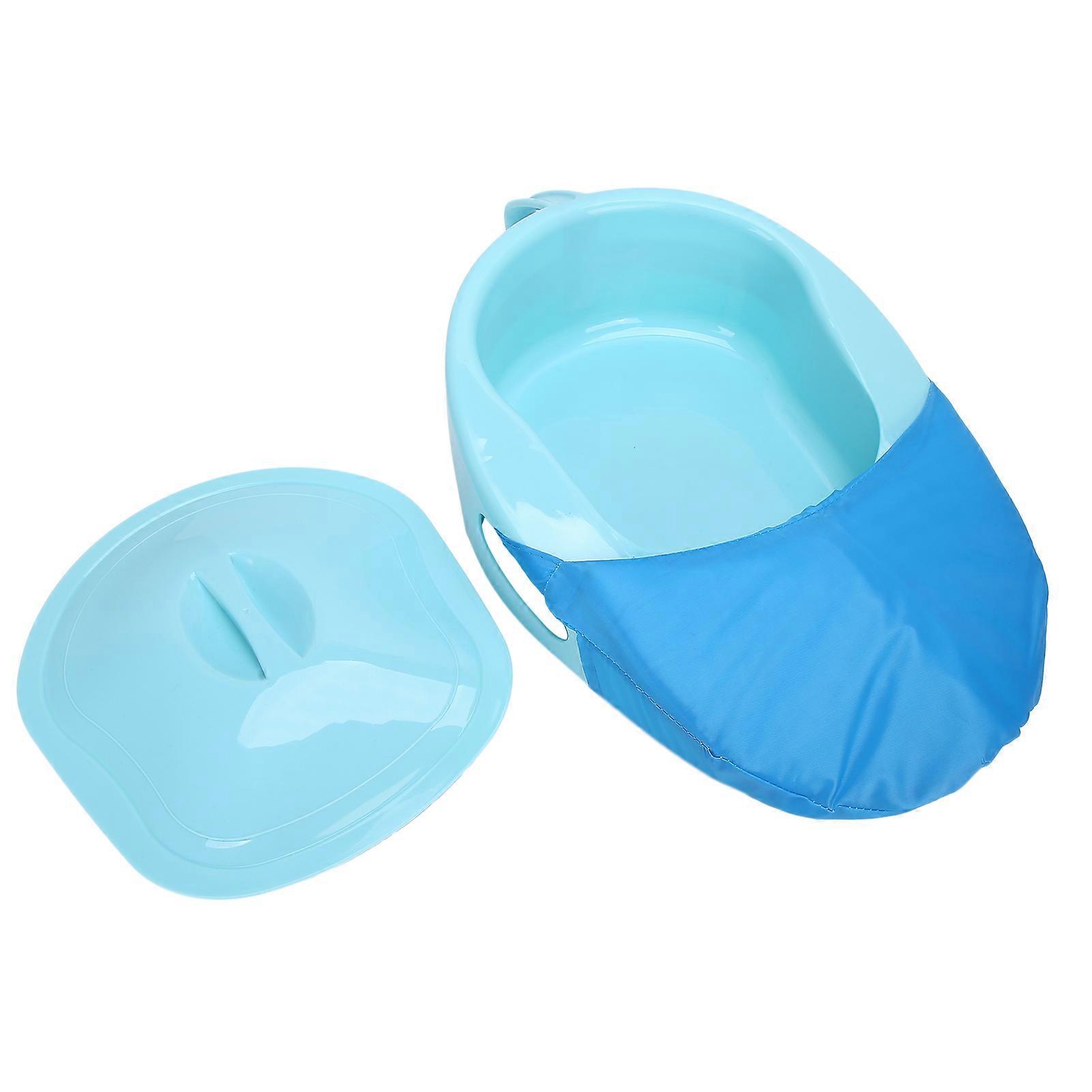 Bedpan for Bedridden Patients Thick PP with Lid for Elderly Men and Women