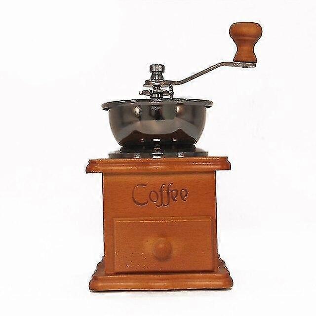 grinder wood mini home cafe bean burr manual machine