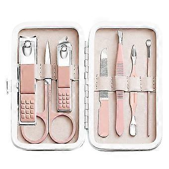 Set manicure per uomo e donna, tagliaunghie 8 in 1 in acciaio inossidabile, tagliaunghie per dita dei piedi, strumenti per la cura personale