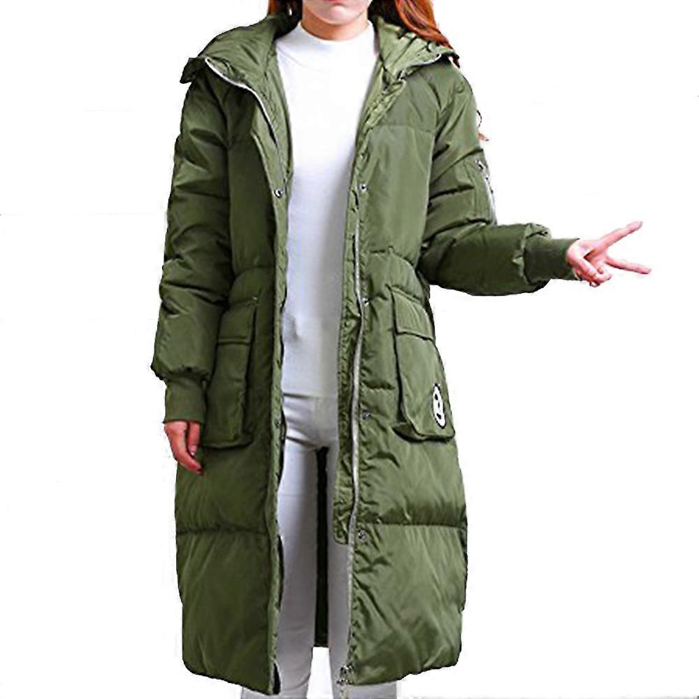 Winter Hoodied Loose Middle Long Down Coat