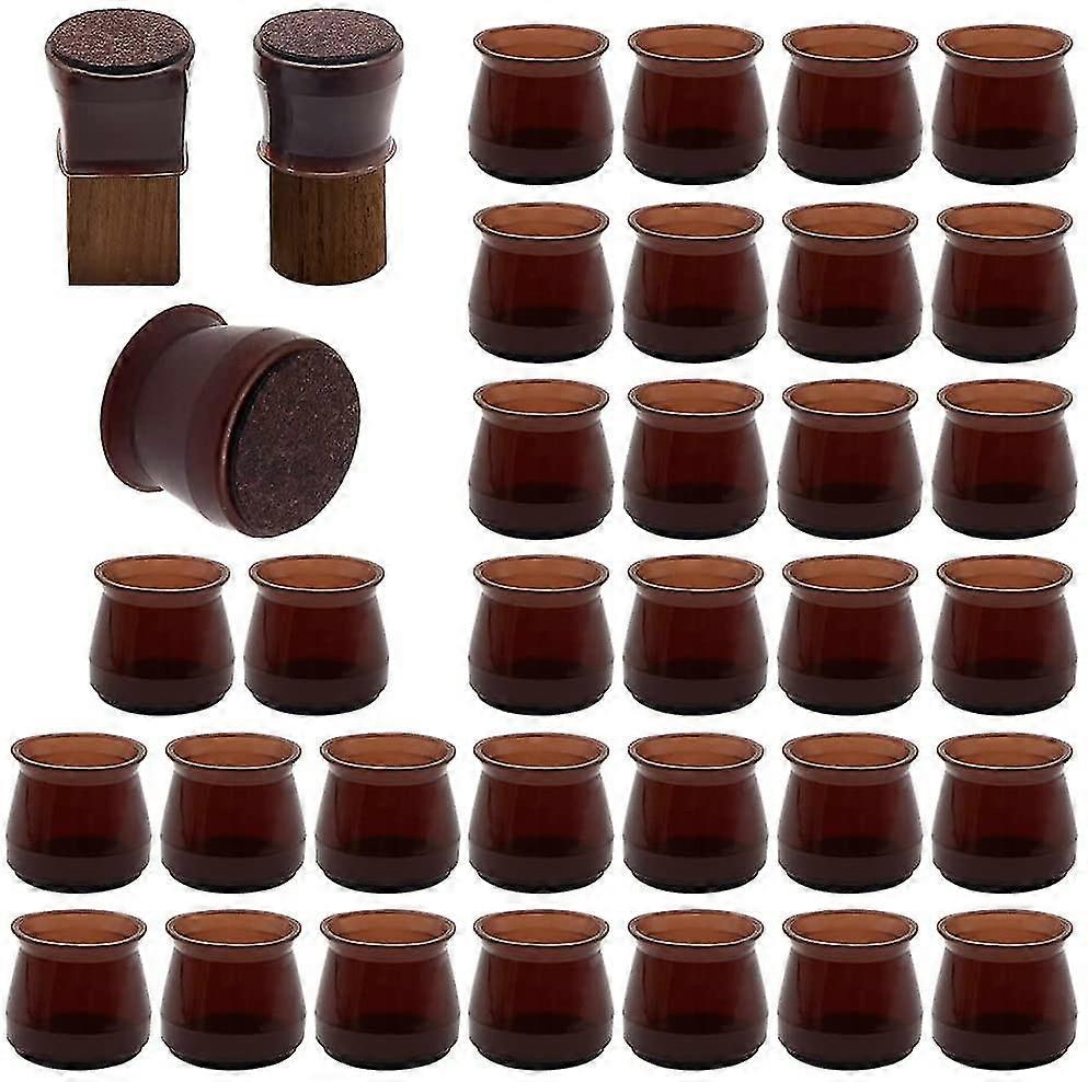 32 PCs シリコンチェアレッグフロアプロテクター (ハードウッドフロア用)