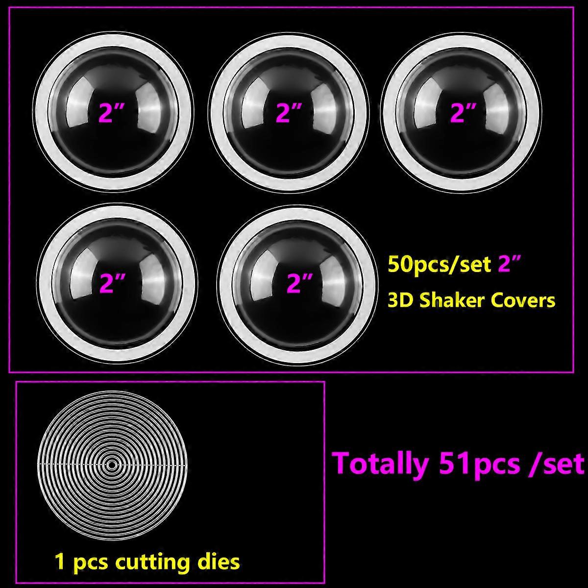 51-155pcs 3D Dimensional Shaker Domes For Adding Dimensions to Shaker Cards Plastic Puffy Shaker Window Covers Set Bundle Deals