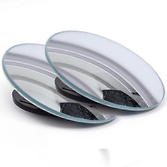2Pcs 360 Degree Adjustable Blind Spot Mirror Car Auxiliary Rearview Convex Mirror Round Frame Wide Angle Mirrors for Car Reverse