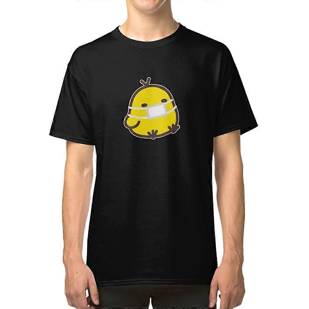 Kiiroitori wearing a mask T-shirt