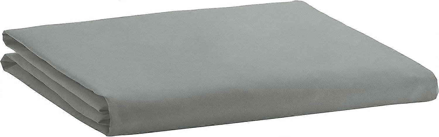 Light gray microfiber fitted sheet 150 x 200 x 30 cm