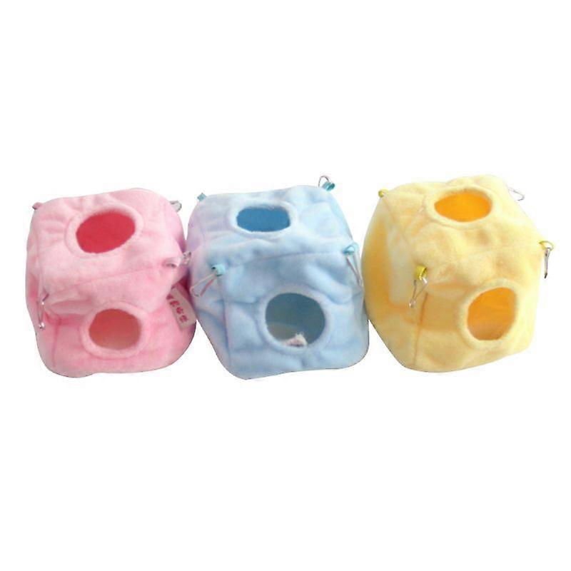 Hamster Winter Bed Plush House Warm Hideout for Squirrels Sleeping Hiding