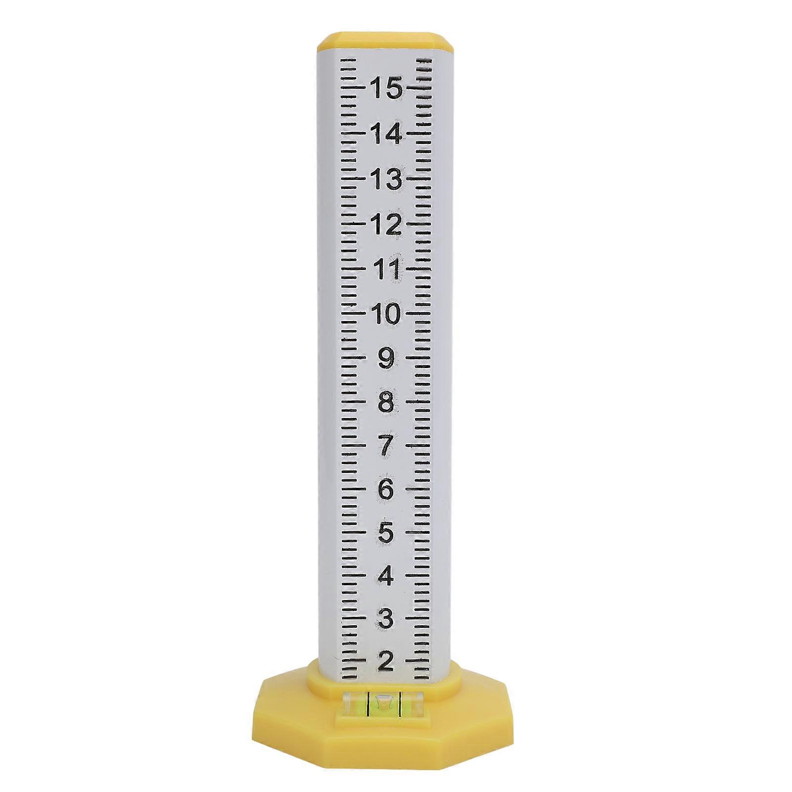 Equal Height Ruler Accurate Double Sided Scale Thickened Rust Proof Gradienter Ruler for Indoor Outdoor White Upright