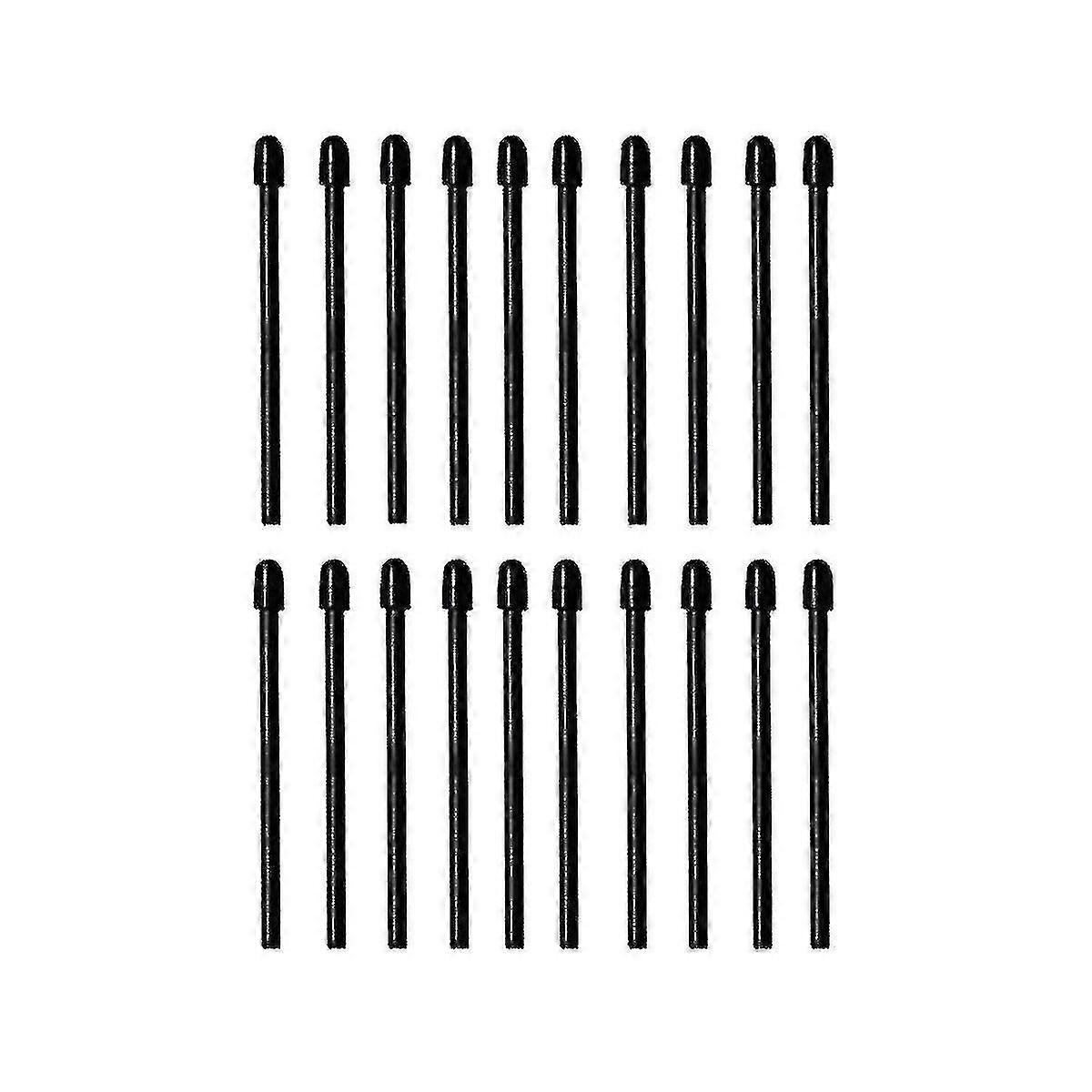 (20 stk.) Markørspidser / nibs til bemærkelsesværdig udskiftning af 2 stylus bløde nibs / spidser sort