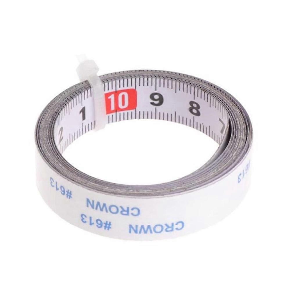 Tape Measure 1m Adhesive Metric Scale Paste Mechanical Steel Ruler Reverse For Router Saw Table Band Saw Woodworking Tools