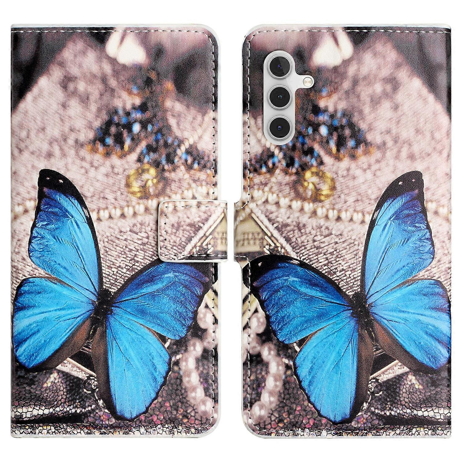 For Samsung Galaxy A54 5G PU Leather Pattern Printing Phone Cover Magnetic Closure Flip Stand Wallet Folio Case