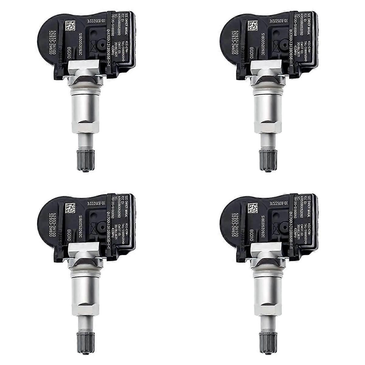 4PCS Tire Pressure Sensor TPMS 52933-3N100 for Accent I30 Ix20 Ceed 52933-2J100 52933-B1100 433MHz
